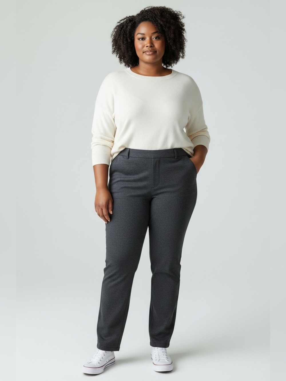 RWN by Rawan Charcoal Ankle Dress Pants – Size 18